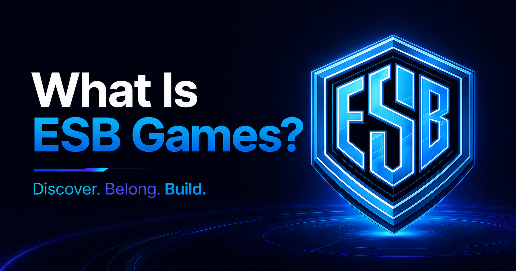 ESB Games gaming and creation platform featuring the ESB Games brand and connected ecosystem